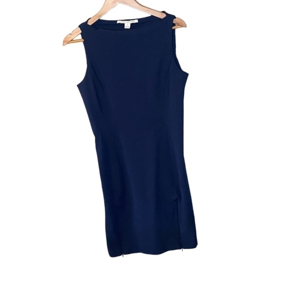 Diane Von Furstenberg Audrina Zipper Stretch Dress - Picture 2 of 11